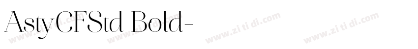 AstyCFStd Bold字体转换